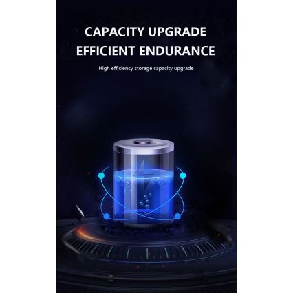 Светодиодный настенный светильник на солнечной батарее с датчиком LED/2,6W/5,5V IP65 1800 mAh черный