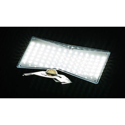 Светодиодный настенный светильник на солнечной батарее с датчиком LED/2,6W/5,5V IP65 1800 mAh черный