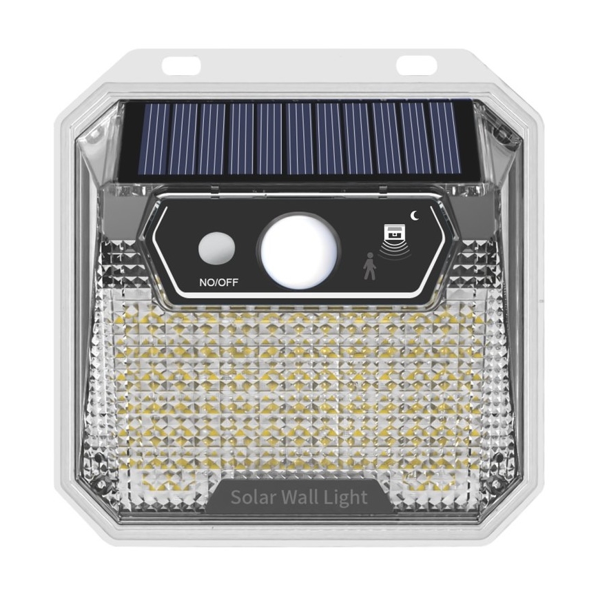 Светодиодный настенный светильник на солнечной батарее с датчиком LED/3W/5,5V IP65 1200 mAh