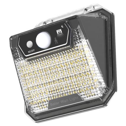 Светодиодный настенный светильник на солнечной батарее с датчиком LED/3W/5,5V IP65 1200 mAh
