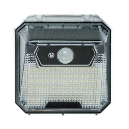 Светодиодный настенный светильник на солнечной батарее с датчиком LED/3W/5,5V IP65 1200 mAh