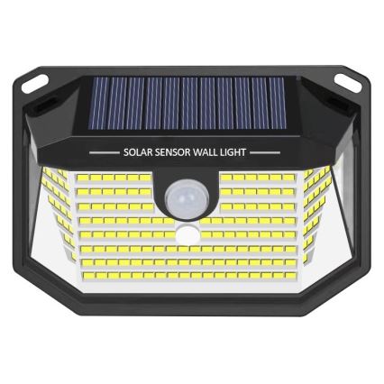 Світлодіодний настінний світильник на сонячній батареї з датчиком LED/4W/5,5V IP65