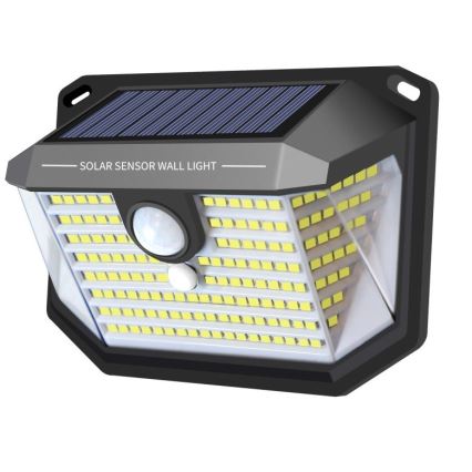 Світлодіодний настінний світильник з датчиком на сонячній батареї LED/4W/5,5V IP65 1200 mAh