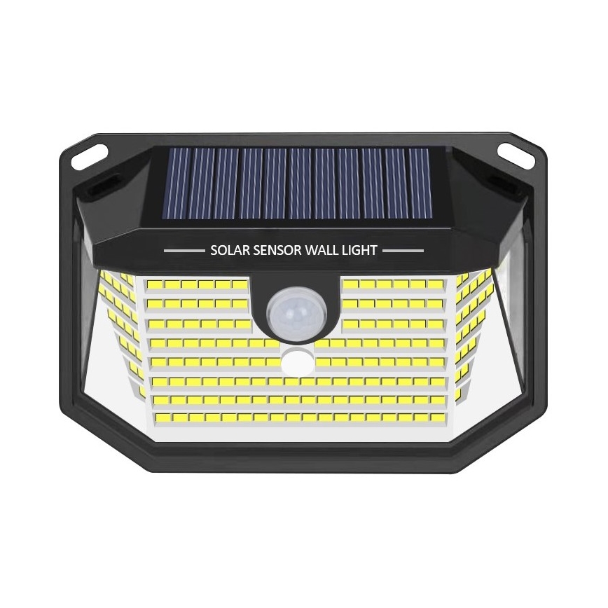 Світлодіодний настінний світильник з датчиком на сонячній батареї LED/4W/5,5V IP65 1200 mAh