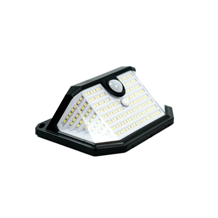 Світлодіодний настінний світильник з датчиком на сонячній батареї LED/4W/5,5V IP65 1200 mAh