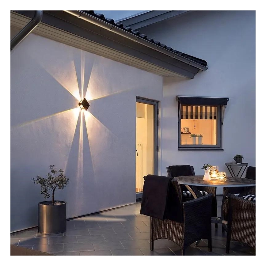 Світильник на сонячних батареях з LED, настінний, з датчиком LED/2Вт/5В IP54 1300 мАг