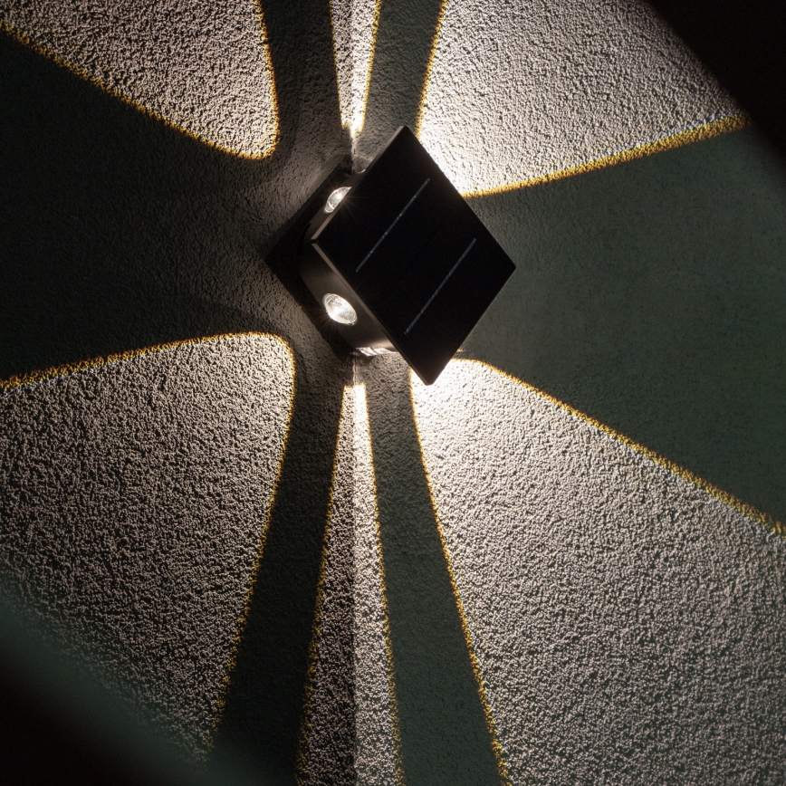 Світильник на сонячних батареях з LED, настінний, з датчиком LED/2Вт/5В IP54 1300 мАг