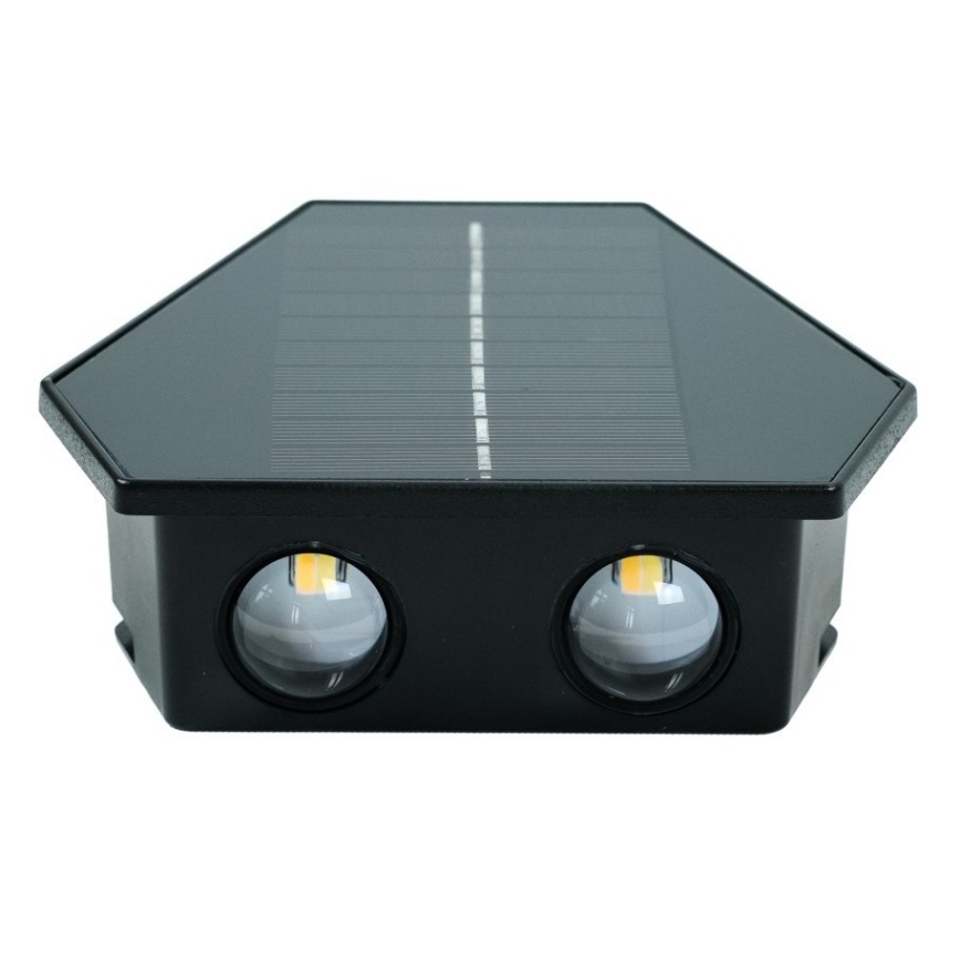 Світлодіодний настінний світильник з датчиком на сонячній батареї LED/2W/5V IP54 1300 mAh