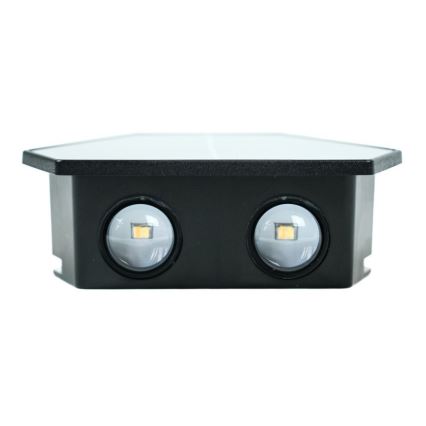 Світлодіодний настінний світильник з датчиком на сонячній батареї LED/2W/5V IP54 1300 mAh