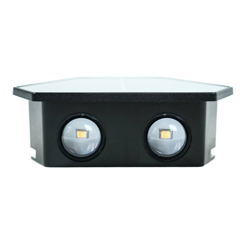 Світлодіодний настінний світильник з датчиком на сонячній батареї LED/2W/5V IP54 1300 mAh