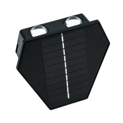 Світлодіодний настінний світильник з датчиком на сонячній батареї LED/2W/5V IP54 1300 mAh