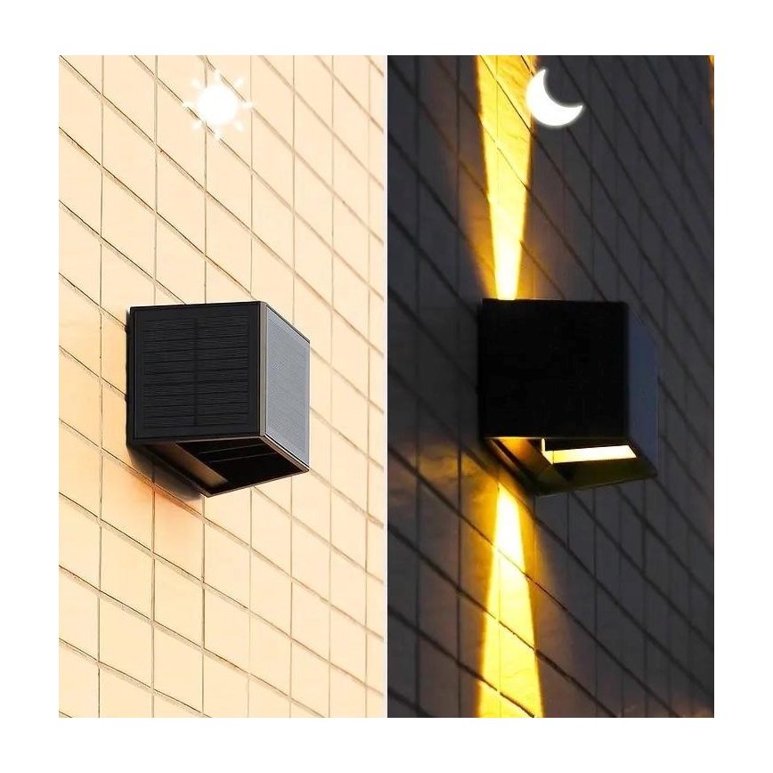 Світильник на сонячних батареях з LED, настінний, з датчиком LED/2Вт/5В IP54 1300 мАг