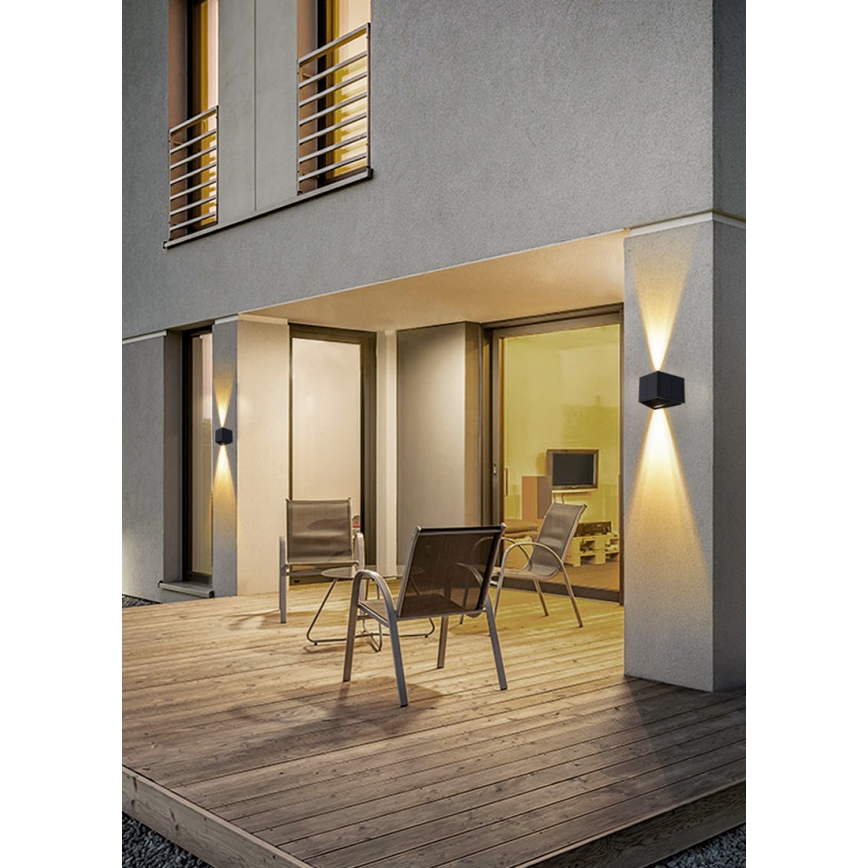 Светодиодный солнечный настенный светильник с датчиком LED/2W/5V IP54 1300 мАч