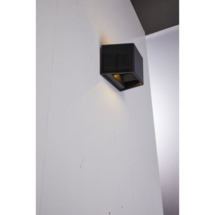 Светодиодный настенный светильник на солнечной батарее с датчиком LED/2W/5V IP54 1300 mAh