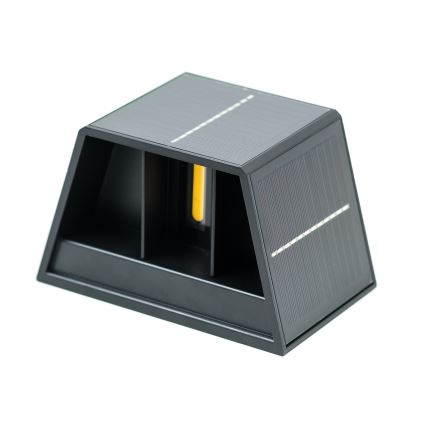 Світлодіодний настінний світильник з датчиком на сонячній батареї LED/2W/5V IP54 1300 mAh