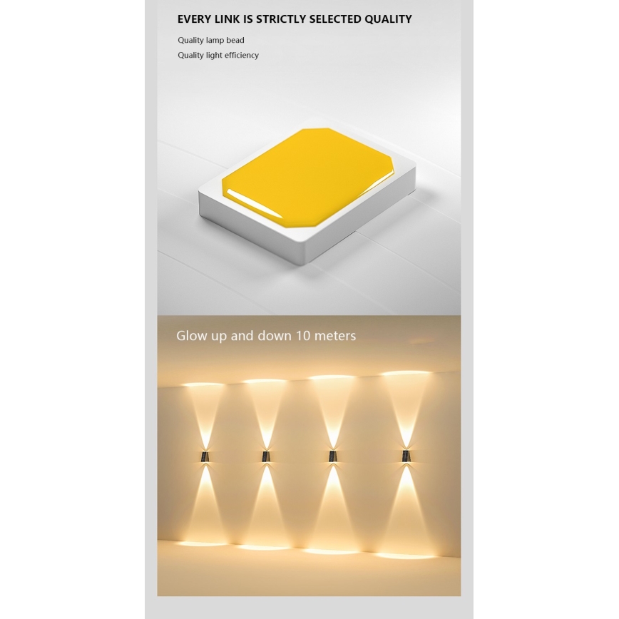 Світлодіодний настінний світильник з датчиком на сонячній батареї LED/2W/5V IP54 1300 mAh