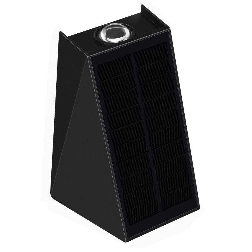 Світлодіодний настінний світильник з датчиком на сонячній батареї LED/2W/5V IP54 1300 mAh
