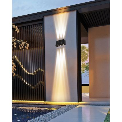 Світильник на сонячних батареях з LED, настінний, з датчиком LED/2Вт/5В IP54 1300 мАг