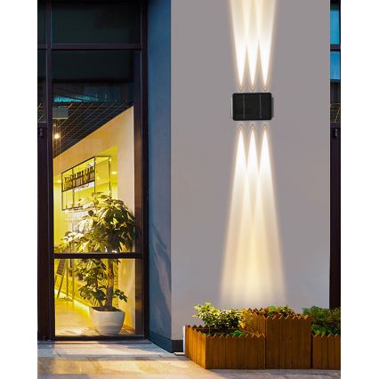 Світильник на сонячних батареях з LED, настінний, з датчиком LED/2Вт/5В IP54 1300 мАг