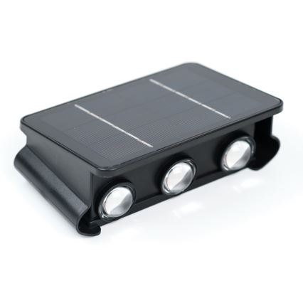 Світлодіодний настінний світильник з датчиком на сонячній батареї LED/2W/5V IP54 1300 mAh