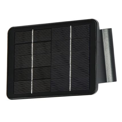 Світлодіодний настінний світильник з датчиком на сонячній батареї LED/2W/5V IP54 1300 mAh