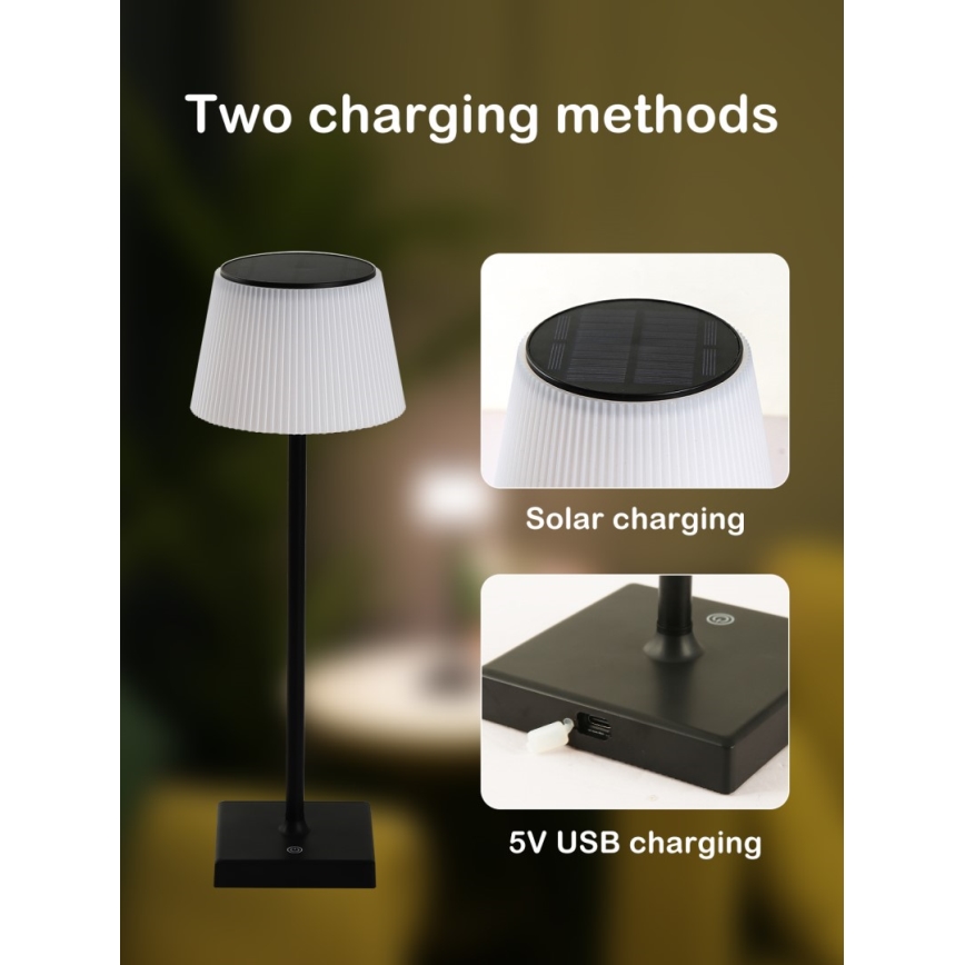 LED з регулюванням яскравості вулична сонячна лампа з датчиком LED/4W/5V IP44