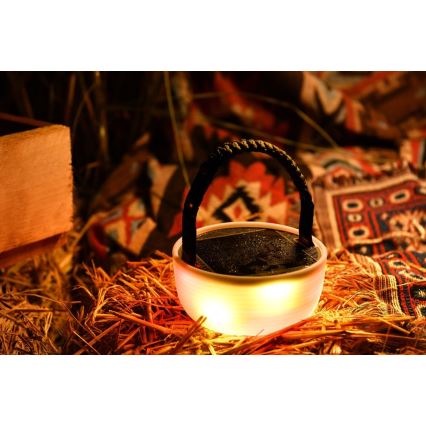 LED RGB Портативна сонячна акумуляторна лампа з LED ланцюгом LED/10W/5V 3600 mAh IP65