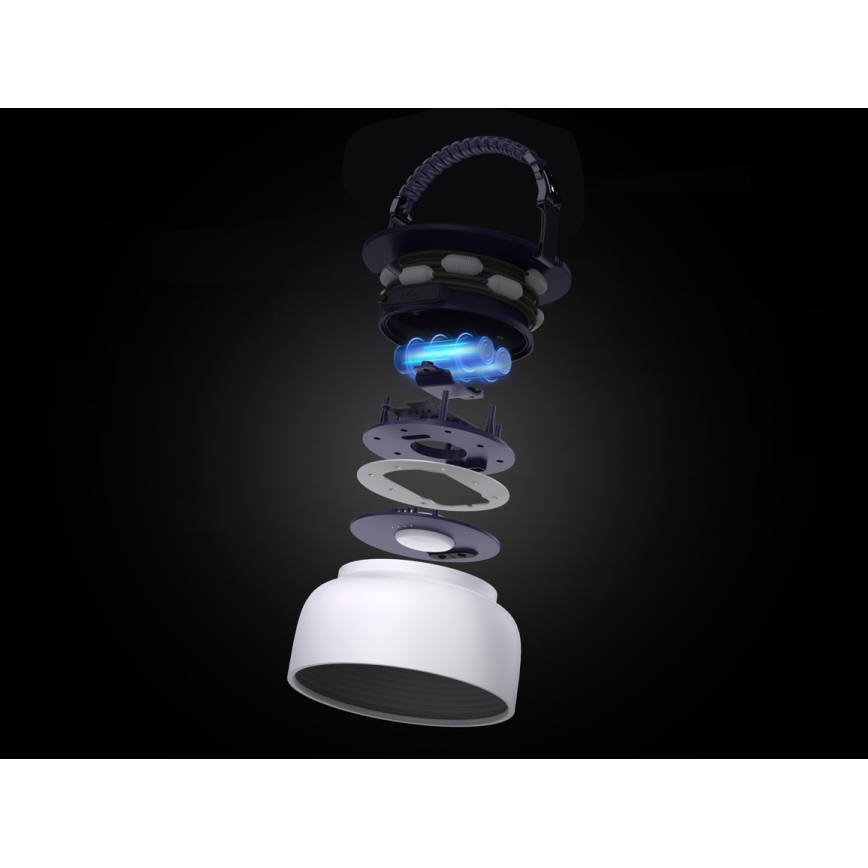 LED RGB Портативна сонячна акумуляторна лампа з LED ланцюгом LED/10W/5V 3600 mAh IP65