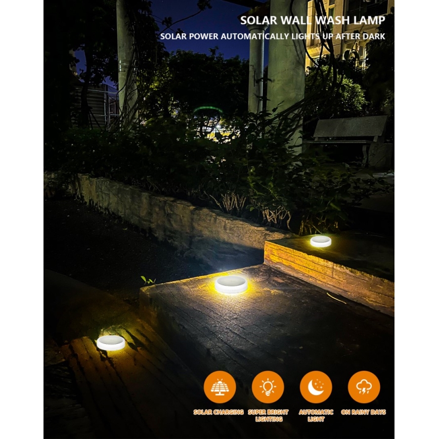 LED Вуличне освітлення з датчиком на сонячній батареї LED/0,4W/3,2V IP54 500 mAh