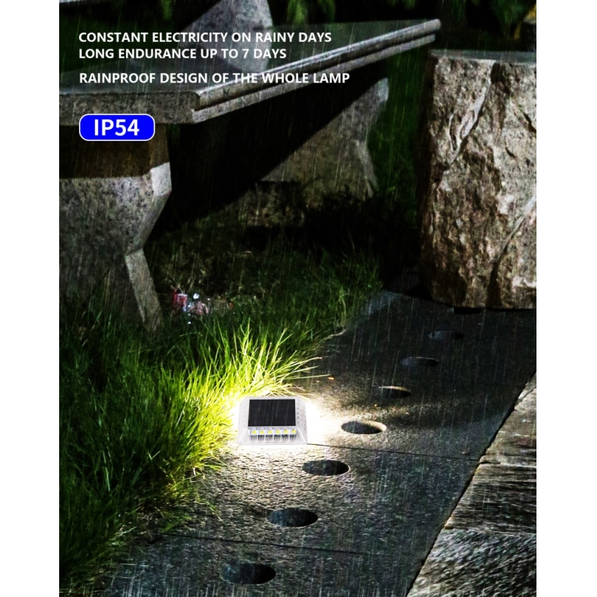 Светодиодное уличное освещение на солнечной батарее с датчиком LED/0,03W/1,2V IP54