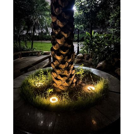 НАБОР 4x Светодиодный уличный светильник на солнечной батарее с датчиком LED/0,048W/2V IP68 600 mAh