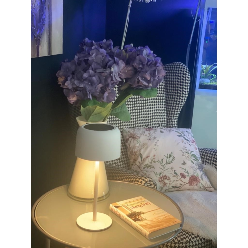 Светодиодная уличная лампа на солнечной батарее с регулированием яркости LED/4W/5V 3600mAh IP44