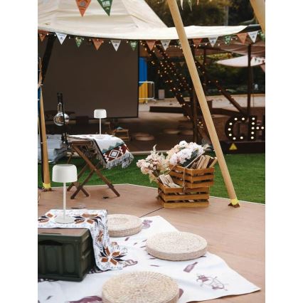 Светодиодная уличная лампа на солнечной батарее с регулированием яркости LED/4W/5V 3600mAh IP44