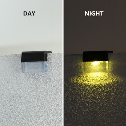 НАБОР 6x Светодиодный настенный RGB-светильник на солнечной батарее LED/1W/1,2V 3500K IP65