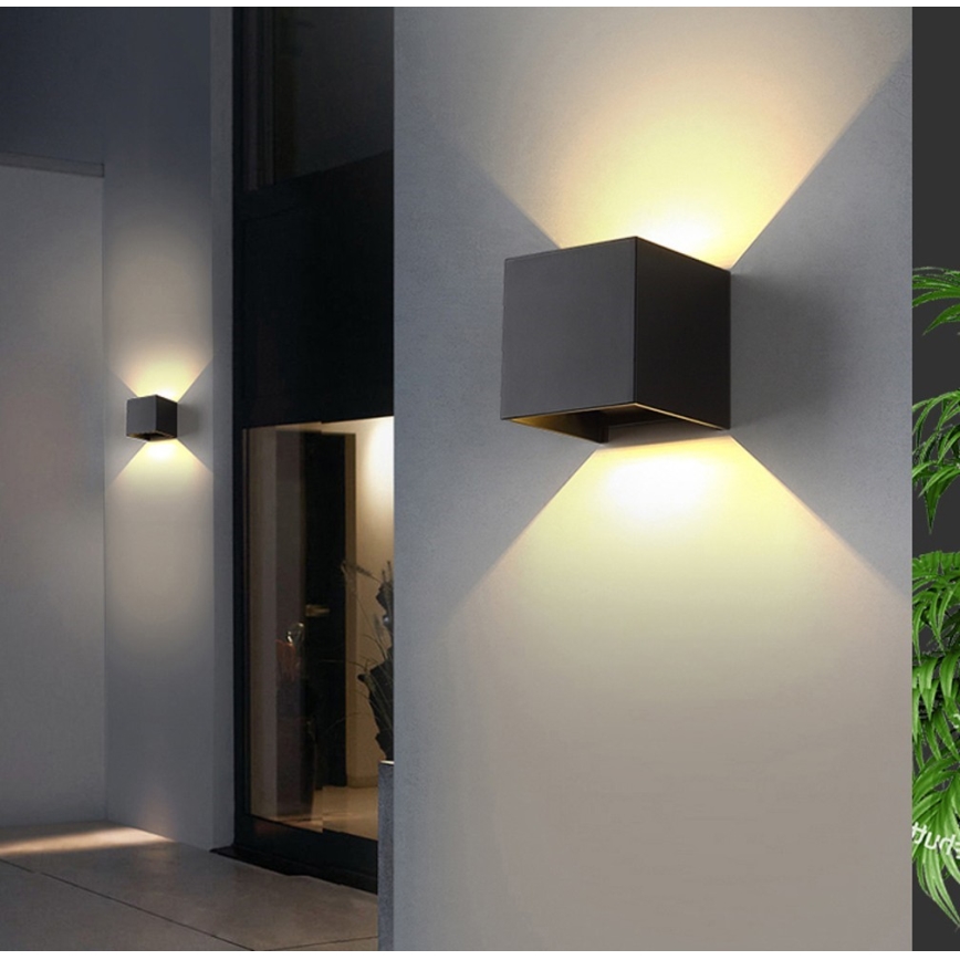 Immax 08510L - LED зовнішній настінний світильник DICE LED/6W/230V 3000K IP65