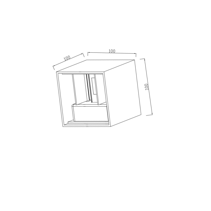 Immax 08510L - Уличный настенный светильник DICE LED/6 Вт/230 В 3000 К IP65