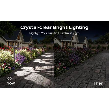 Світлодіодна сонячна лампа з датчиком SUN BUTTERFLY LED/1,5W/3,7V 3000/6000K IP65 1500 mAh