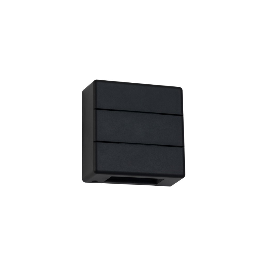 LED зовнішній настінний світильник LUXLINE 6W/230V 3000K IP54 чорний