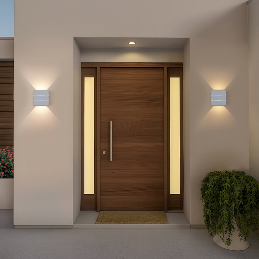 LED уличный настенный светильник LUXLINE, 6W/230V, 3000K, IP54, белый
