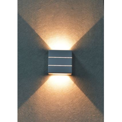 LED зовнішній настінний світильник LUXLINE 6 Вт/230 В, 3000 К, IP54, білий