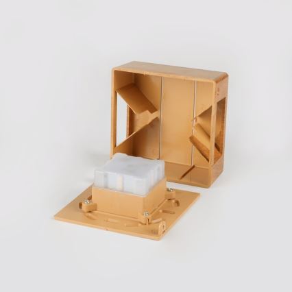 Зовнішній настінний світильник LUXLINE LED/6W/230V 3000K IP54 дуб