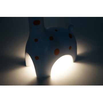 Дитяча світлодіодна настільна лампа з регулятором яскравості 1xLED/6W/230V жирафа