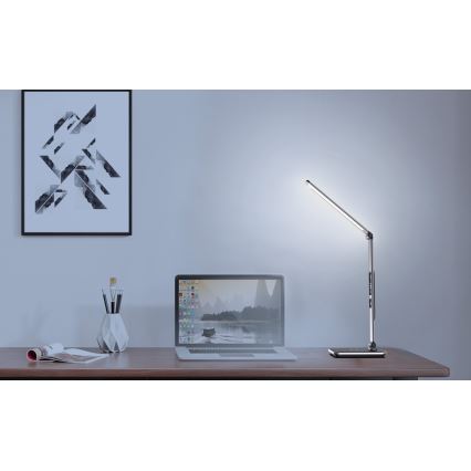 Настільна LED лампа з регулюванням яскравості LED/8,5W/230V з бездротовою зарядкою
