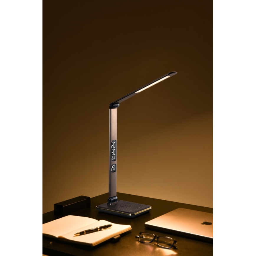 Настільна LED лампа з регулюванням яскравості LED/8,5W/230V з бездротовою зарядкою
