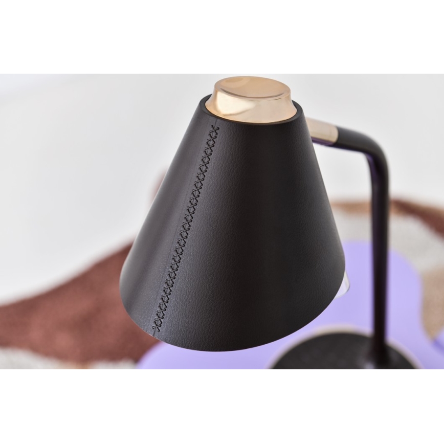 Светодиодная настольная лампа с регулированием яркости и беспроводной зарядкой FINCH LED/9W/12/230V коричневый/золотистый