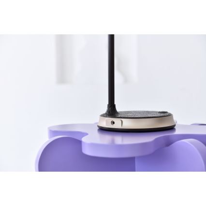 Светодиодная настольная лампа с регулированием яркости и беспроводной зарядкой FINCH LED/9W/12/230V коричневый/золотистый