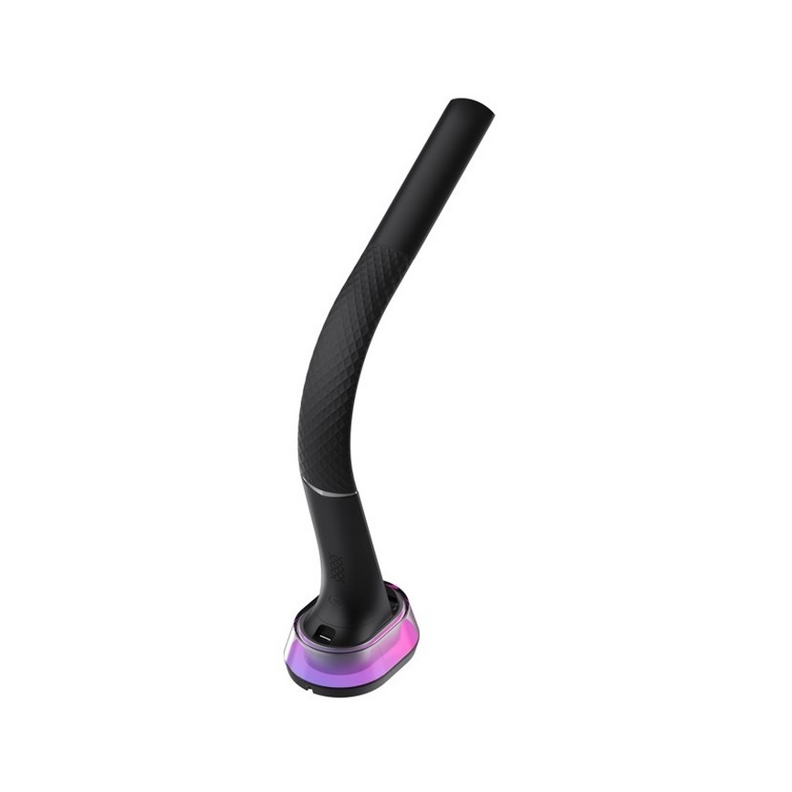 LED RGB Настільна лампа з регулюванням яскравості та бездротовою зарядкою CORELLA LED/7W/12/230V чорний