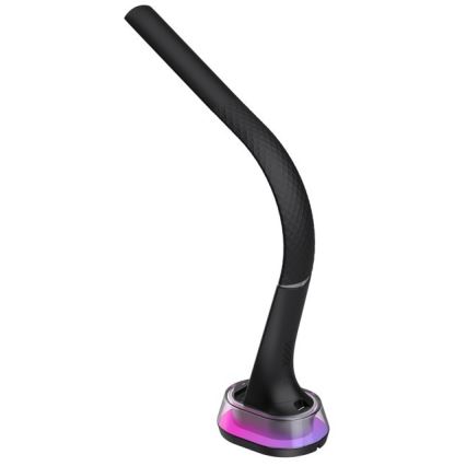 LED RGB Настільна лампа з регулюванням яскравості та бездротовою зарядкою CORELLA LED/7W/12/230V чорний