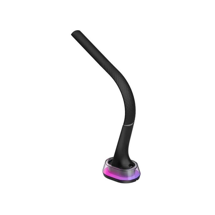 LED RGB Настільна лампа з регулюванням яскравості та бездротовою зарядкою CORELLA LED/7W/12/230V чорний