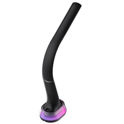 Настільна лампа LED RGB з регулюванням яскравості та бездротовою зарядкою CORELLA LED/7W/12/230V чорна